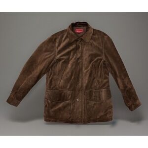 EUC Red House Suede Leather Jacket Brown Sz Med Retro, Minimalist, Americana